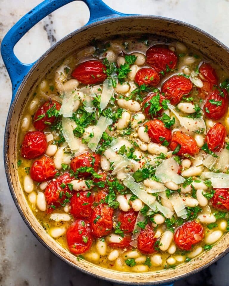 Garlic Parmesan White Beans Recipe