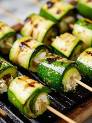 Zucchini Feta Skewers Recipe