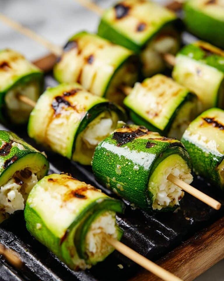 Zucchini Feta Skewers Recipe