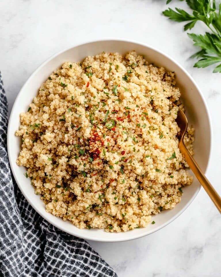5-Ingredient Garlic Butter Quinoa Recipe