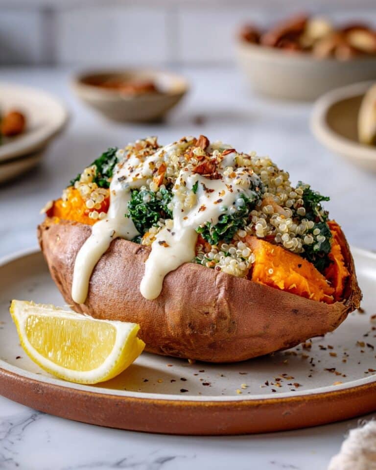 Stuffed Sweet Potatoes with Quinoa, Kale, and Hazelnuts Recipe