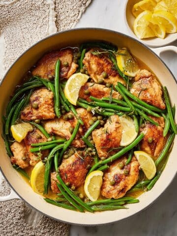 One-Pan Lemon Chicken and Green Beans Recipe
