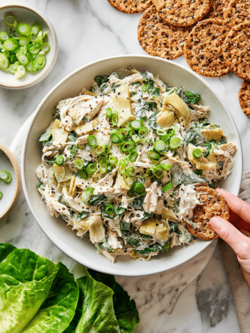 Spinach Artichoke Chicken Salad Recipe