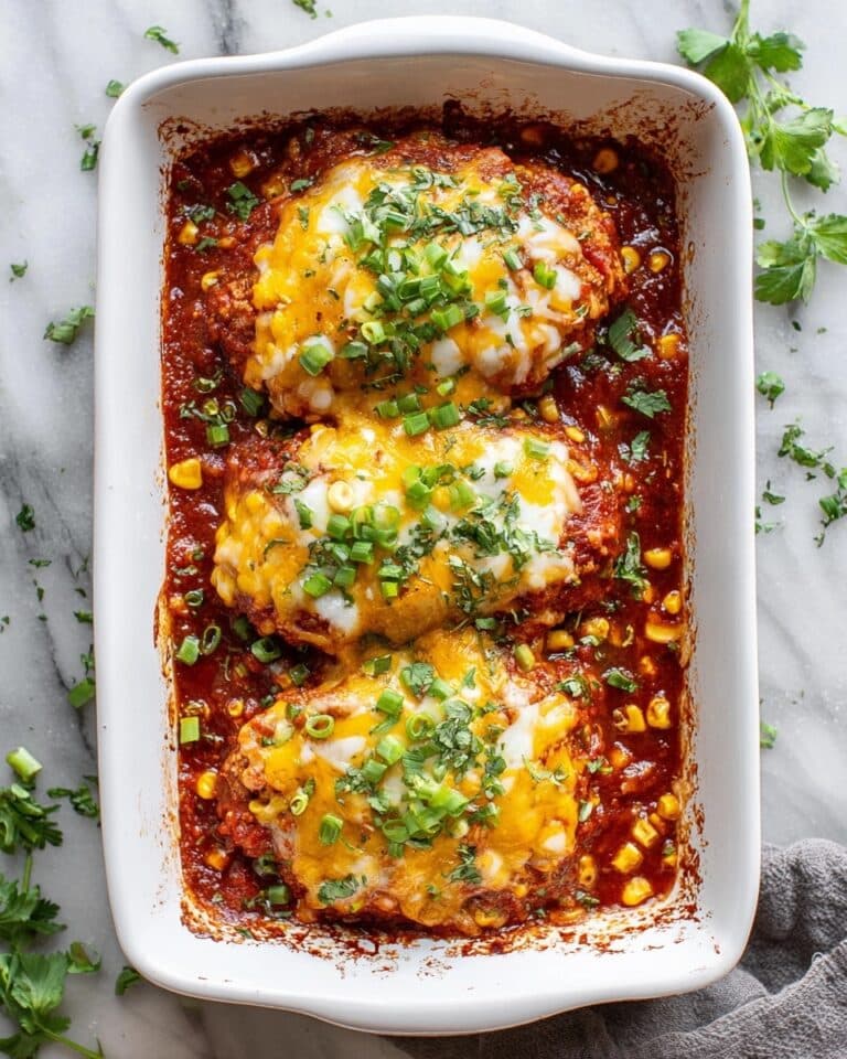 Baked Salsa Chicken with Corn and Cheddar Recipe