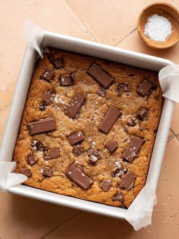 Chickpea Blondies with Chocolate Chunks Recipe
