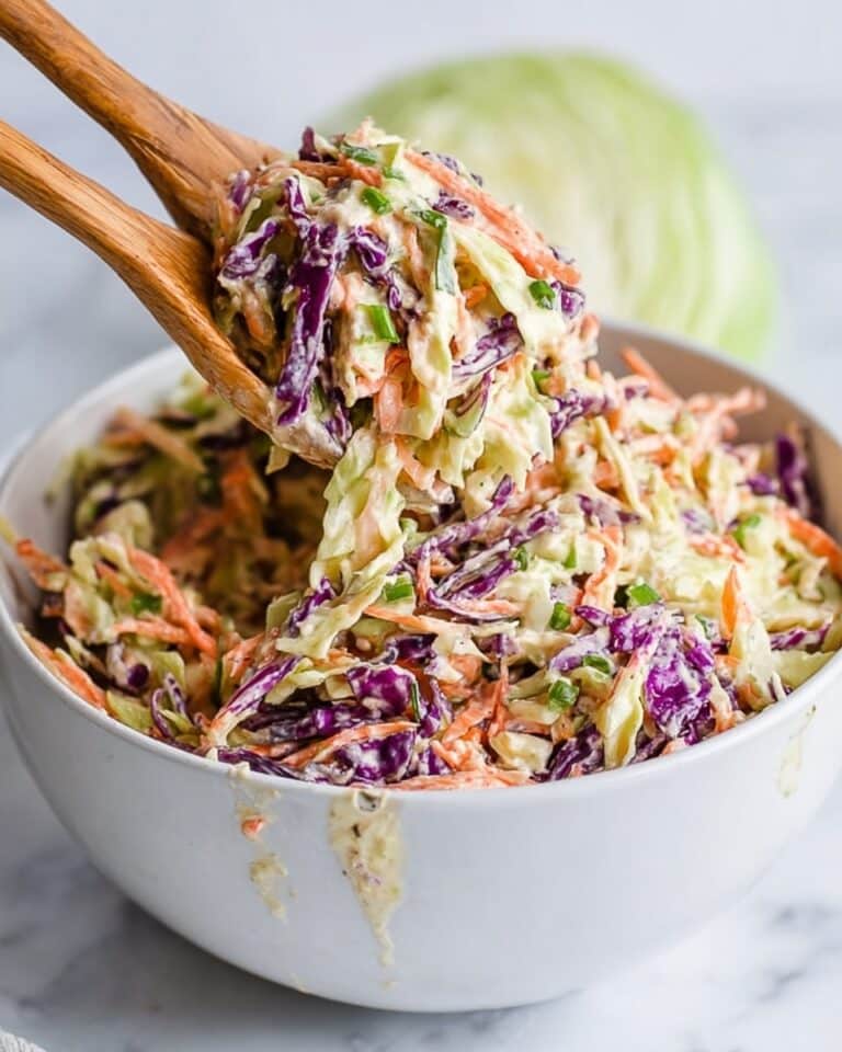 Not-Too-Sweet Creamy Coleslaw Recipe