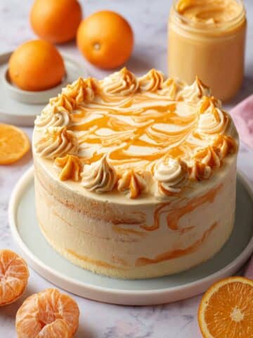 Vegan Orange Layer Cake with Orange Buttercream and Optional Curd Recipe