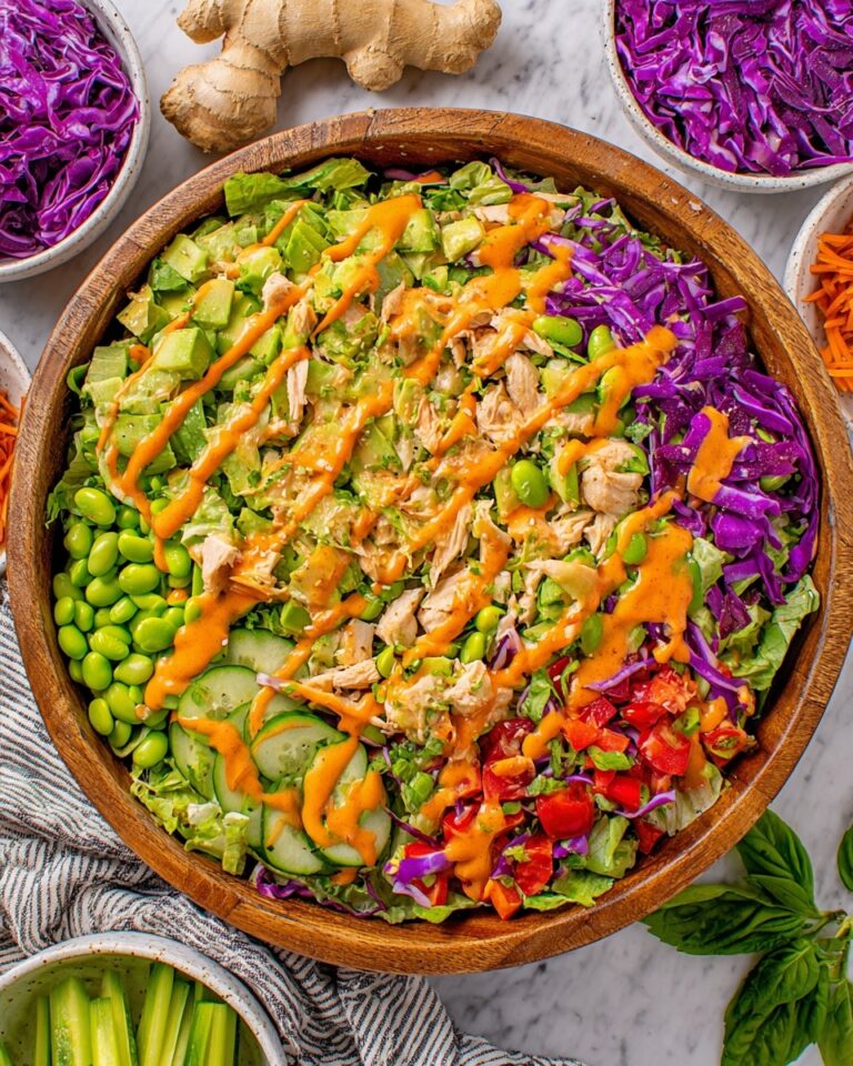 Asian Chicken Salad with Peanut Dressing Recipe