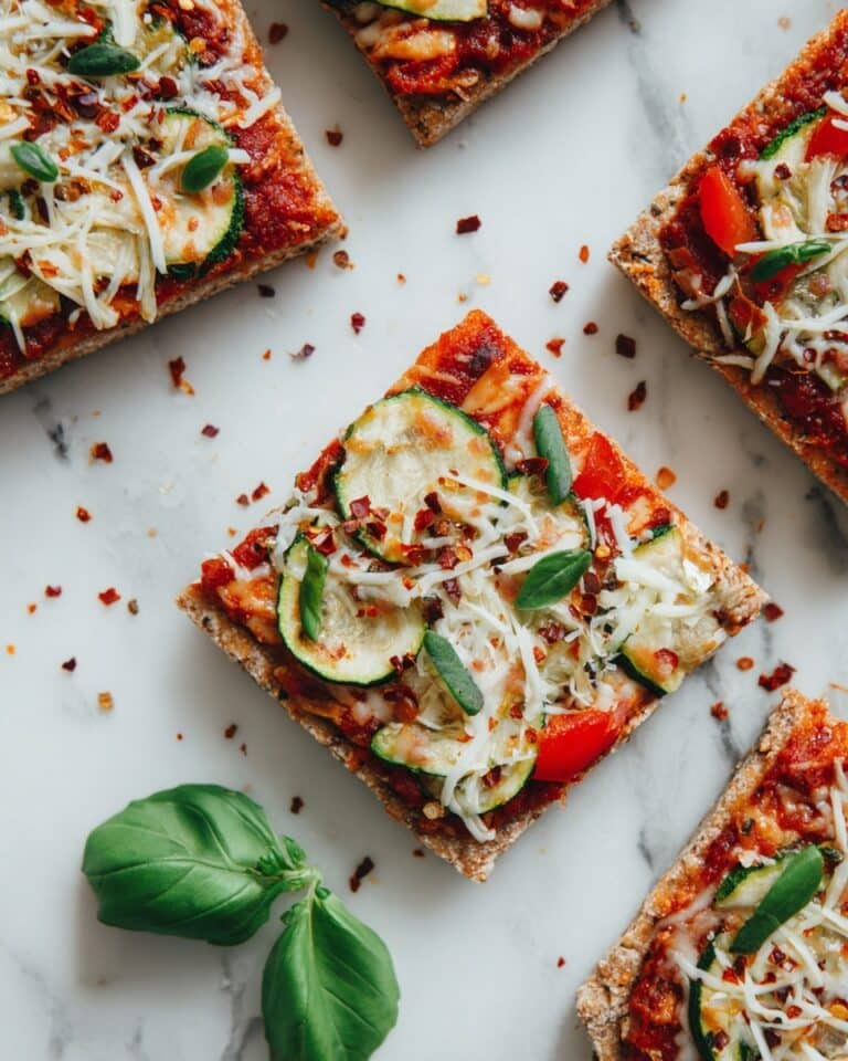 Summery Tomato & Zucchini Quinoa Pizza Recipe