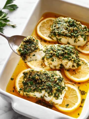 Garlic Herb Baked Cod Recipe