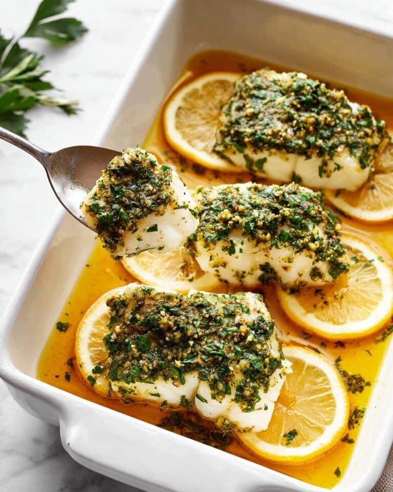 Garlic Herb Baked Cod Recipe