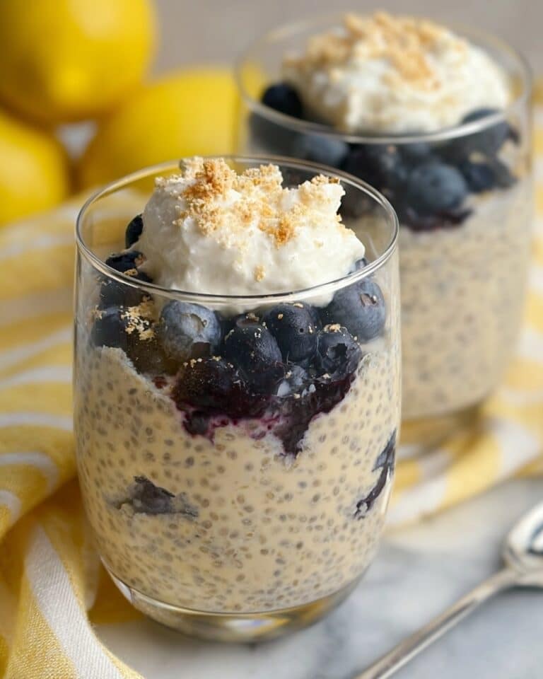 Lemon Blueberry Cheesecake Overnight Oats Recipe