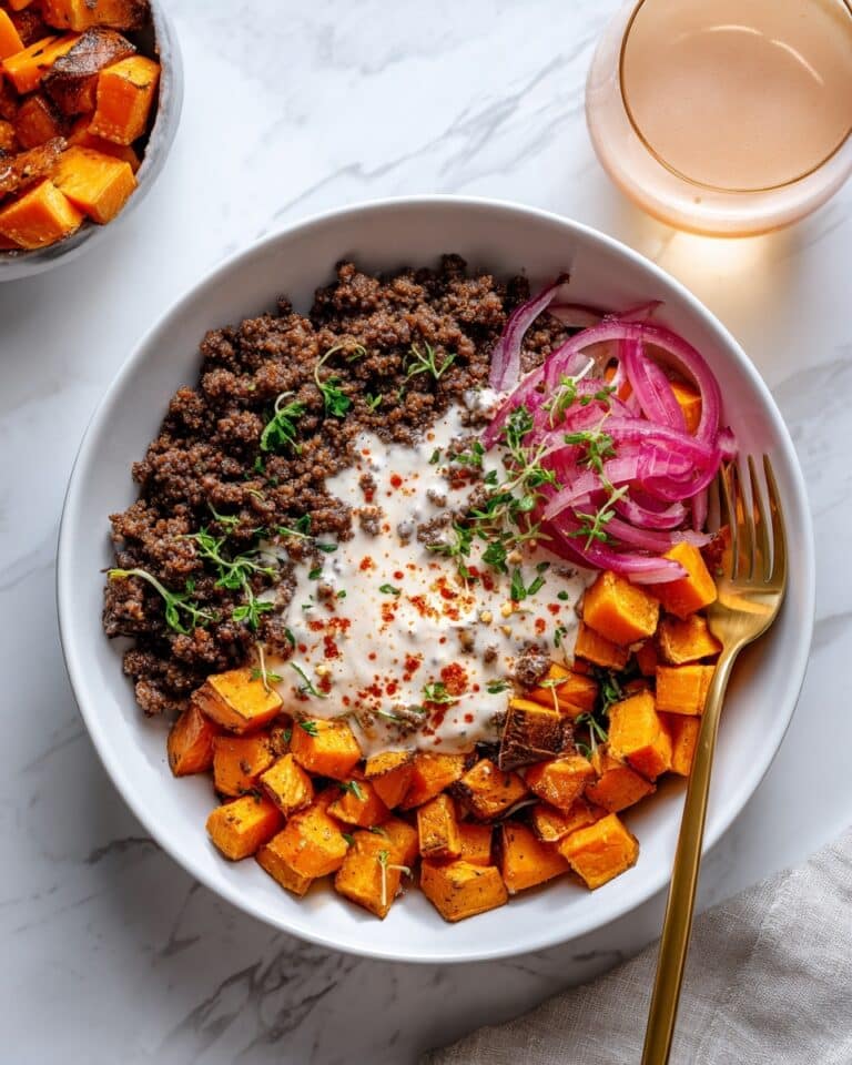 Street Corn Beef and Sweet Potato Bowls Recipe