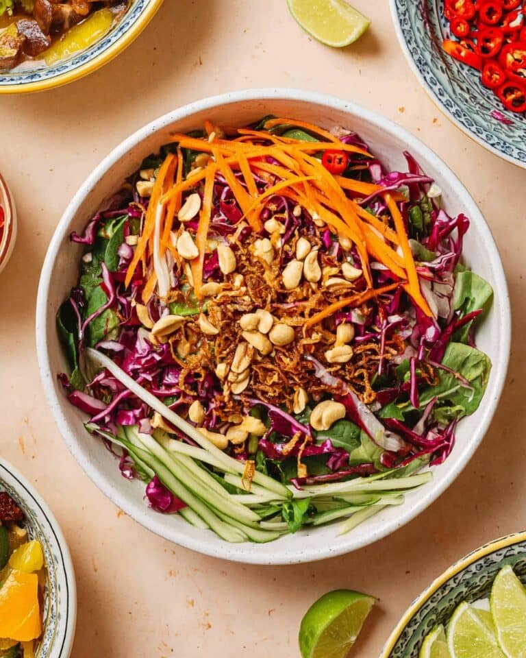 Bok Choy Slaw with Thai Chili Lime Dressing Recipe
