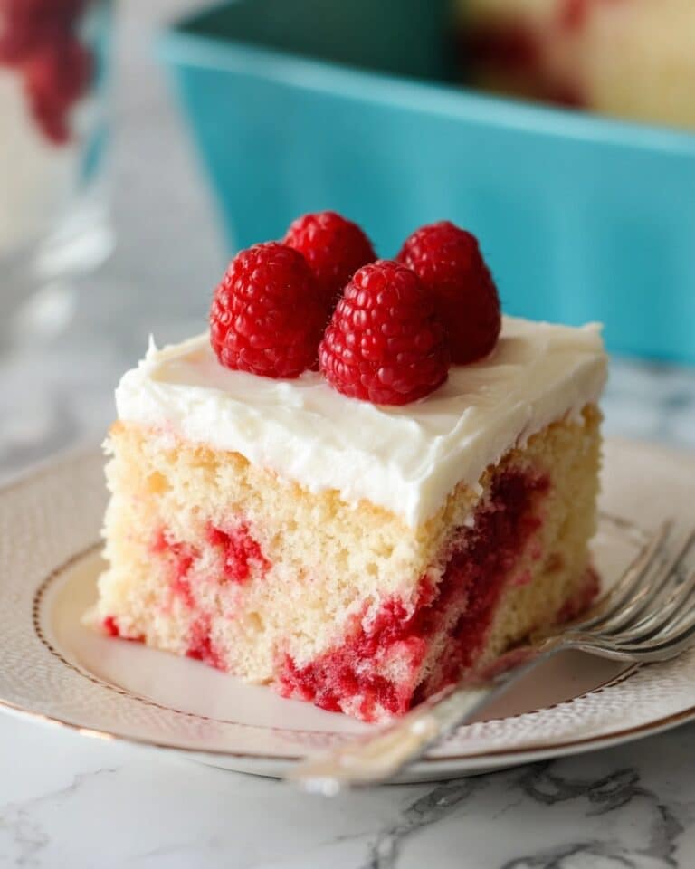 Raspberry Poke Cake Recipe