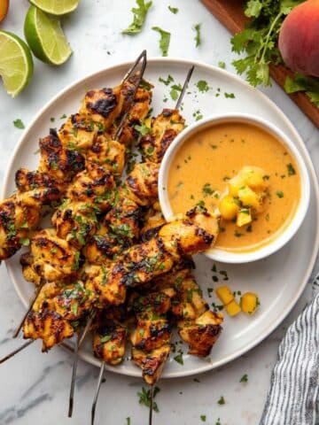 Thai Chicken Skewers with Mango Sauce Recipe