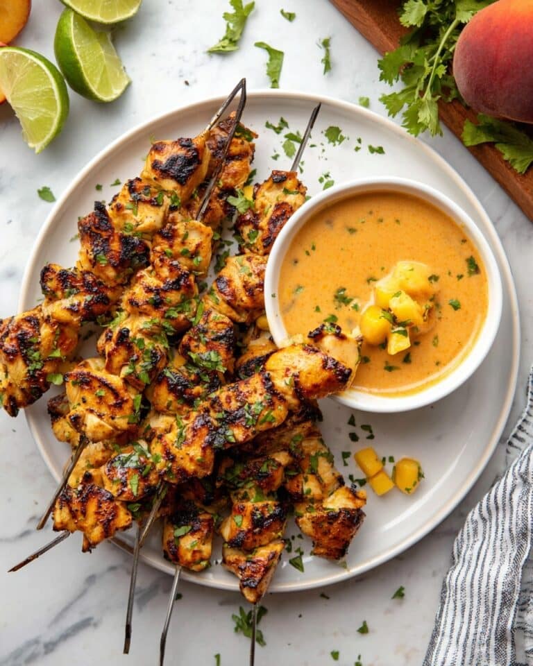 Thai Chicken Skewers with Mango Sauce Recipe