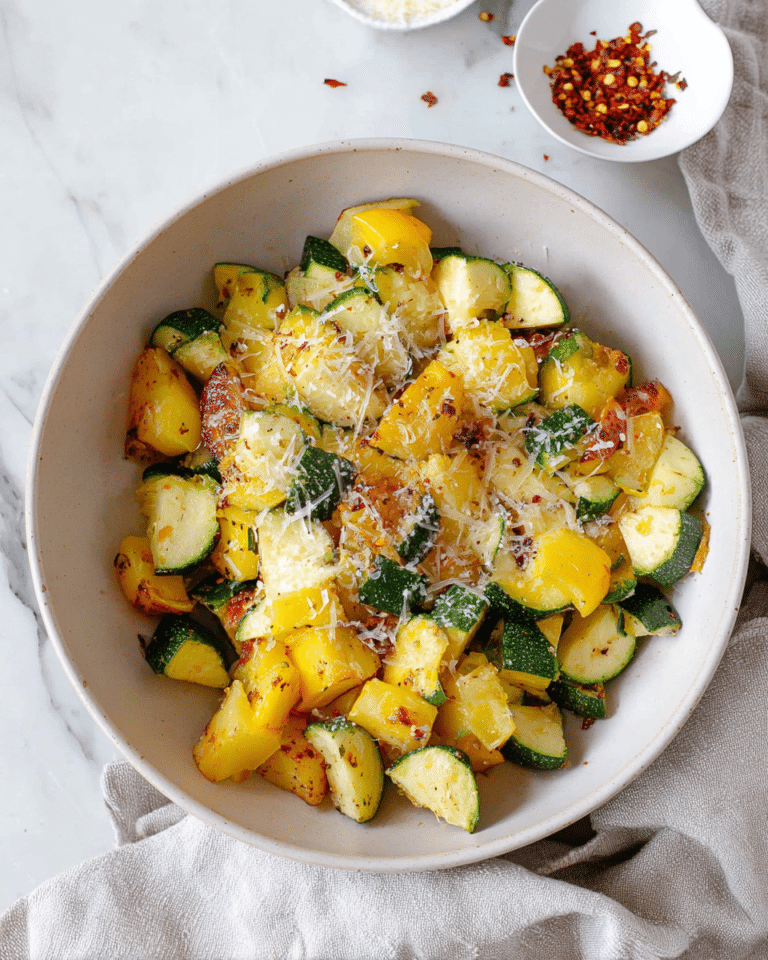 Sautéed Patty Pan Squash with Garlic, Lemon Zest, Red Pepper Flakes, and Parmesan Recipe