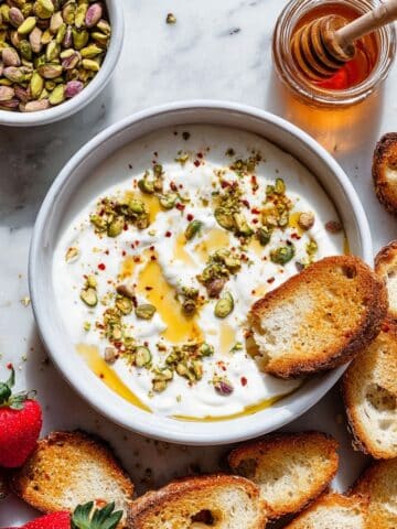 Whipped Ricotta with Lemon, Honey, and Pistachios Recipe
