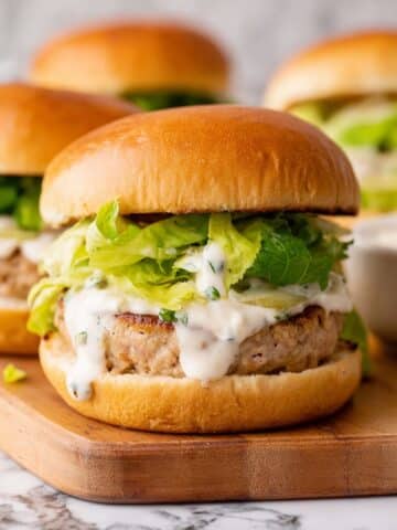 Chicken Caesar Burgers Recipe