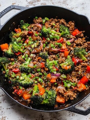 Ginger Sesame Ground Chicken Stir Fry Recipe