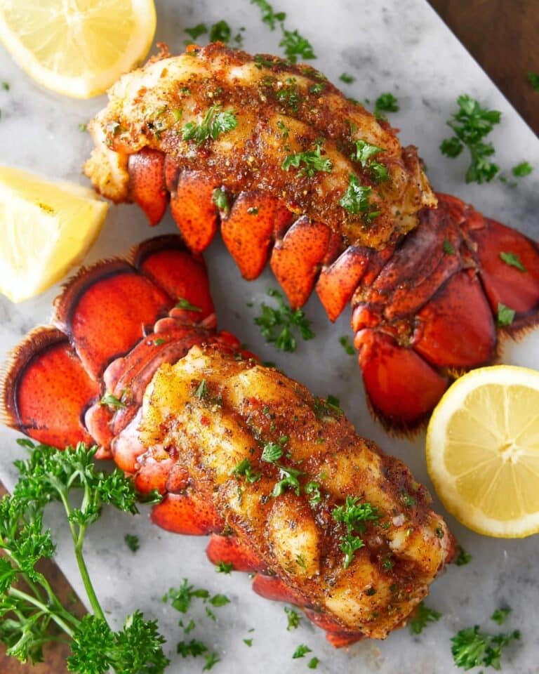 Baked Lobster Tails with Garlic Butter and Parsley Recipe