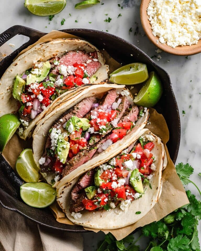 Grilled Flank Steak Tacos Recipe