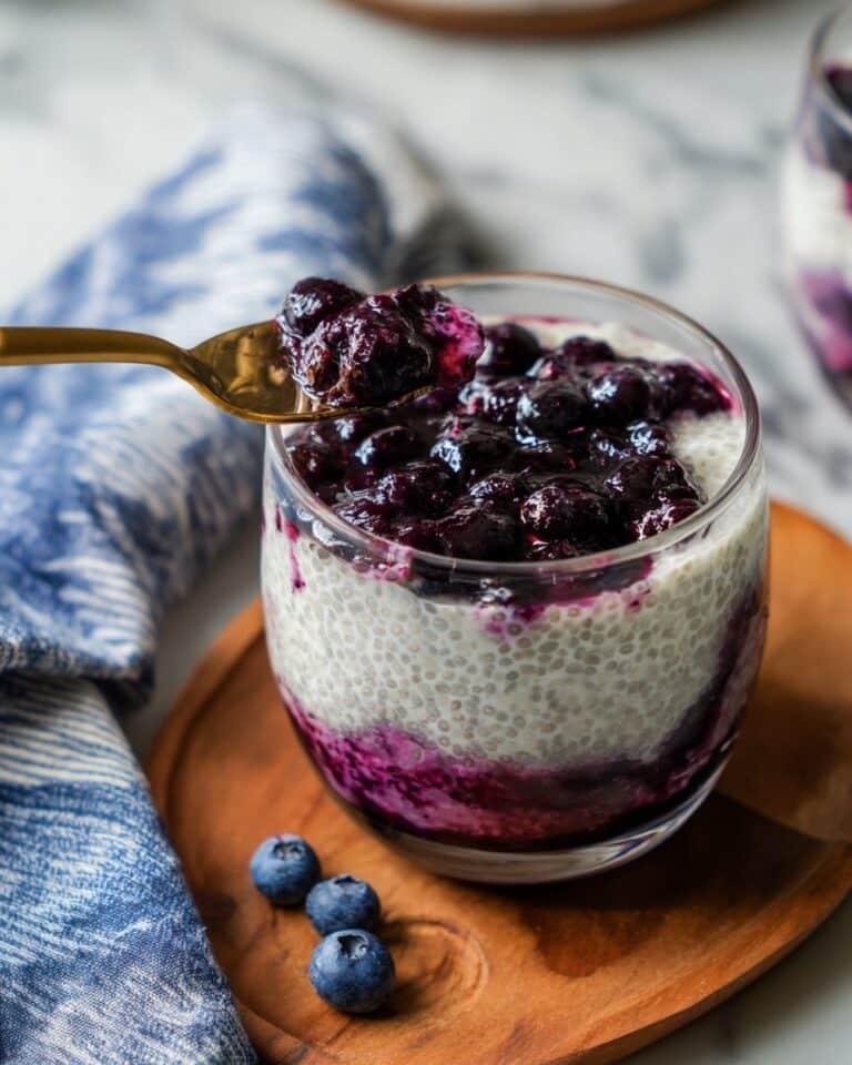 Earl Grey Chia Pudding with Wild Blueberry Compote Recipe