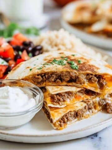Ground Beef Quesadillas Recipe