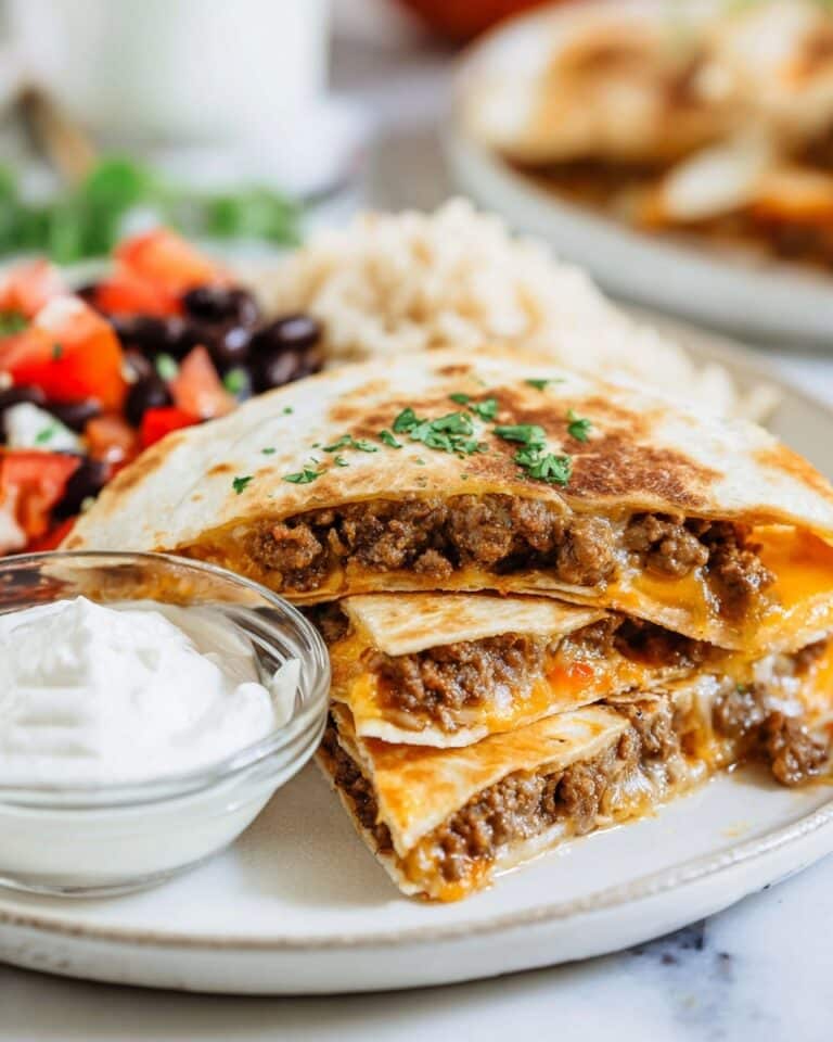 Ground Beef Quesadillas Recipe