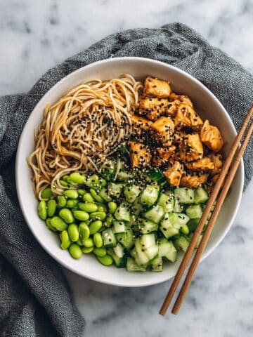 15 Minute Meal Prep: Sesame Noodle Bowls Recipe