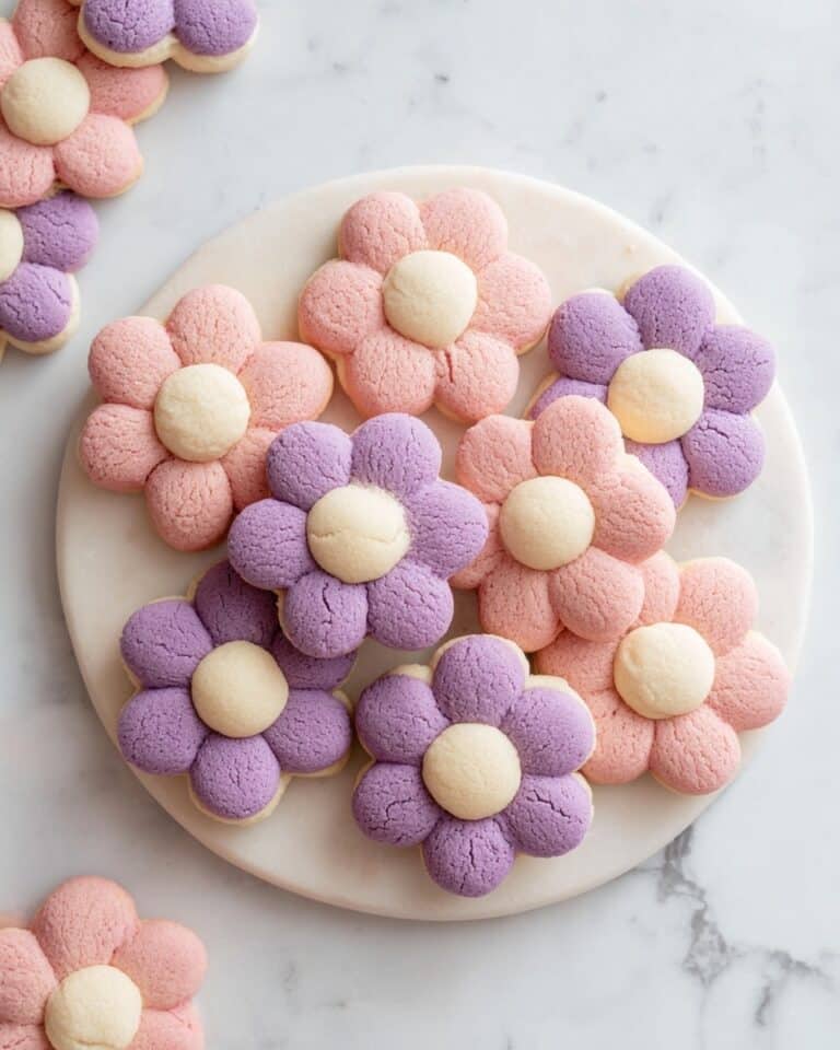 3 Ingredient Flower Shortbread Cookies Recipe