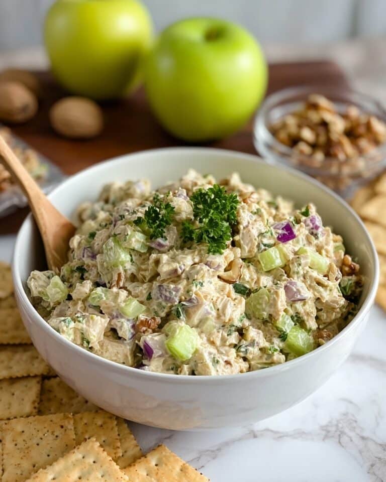 Honey Mustard Apple Chicken Salad with Mashed Chickpeas Recipe
