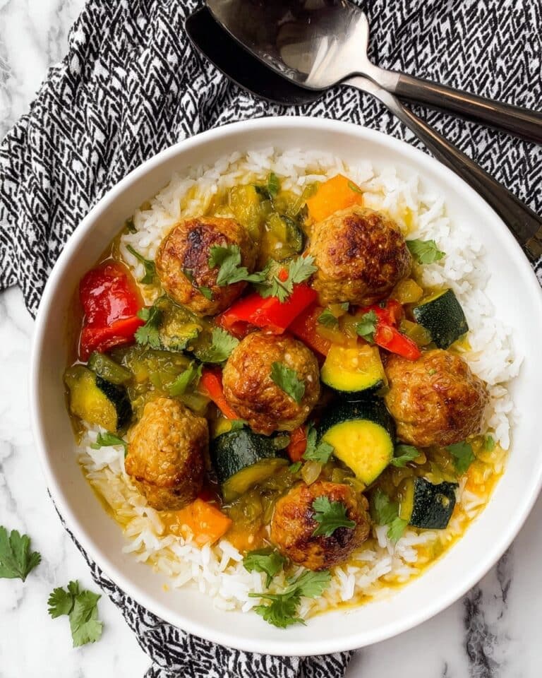Indian Spiced Lamb Meatballs with Roasted Vegetable Ratatouille Recipe