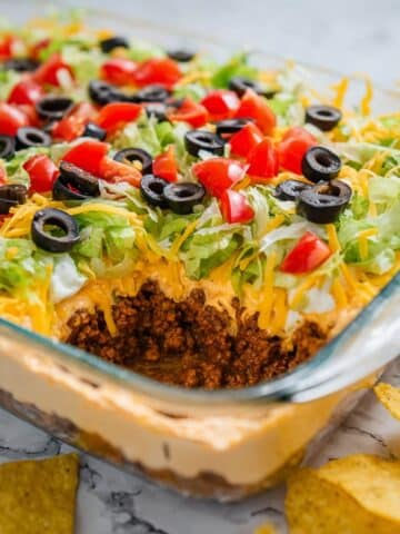 Ground Beef Taco Dip Recipe
