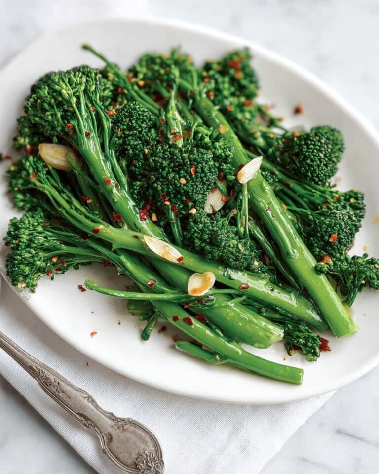 Garlicky Butter Glazed Broccolini Recipe