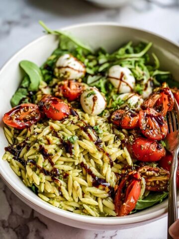 30-Minute Trader Joe’s Orzo Pasta Salad Recipe