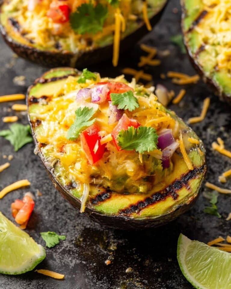 Grilled Avocados with Salsa and Cheese Recipe