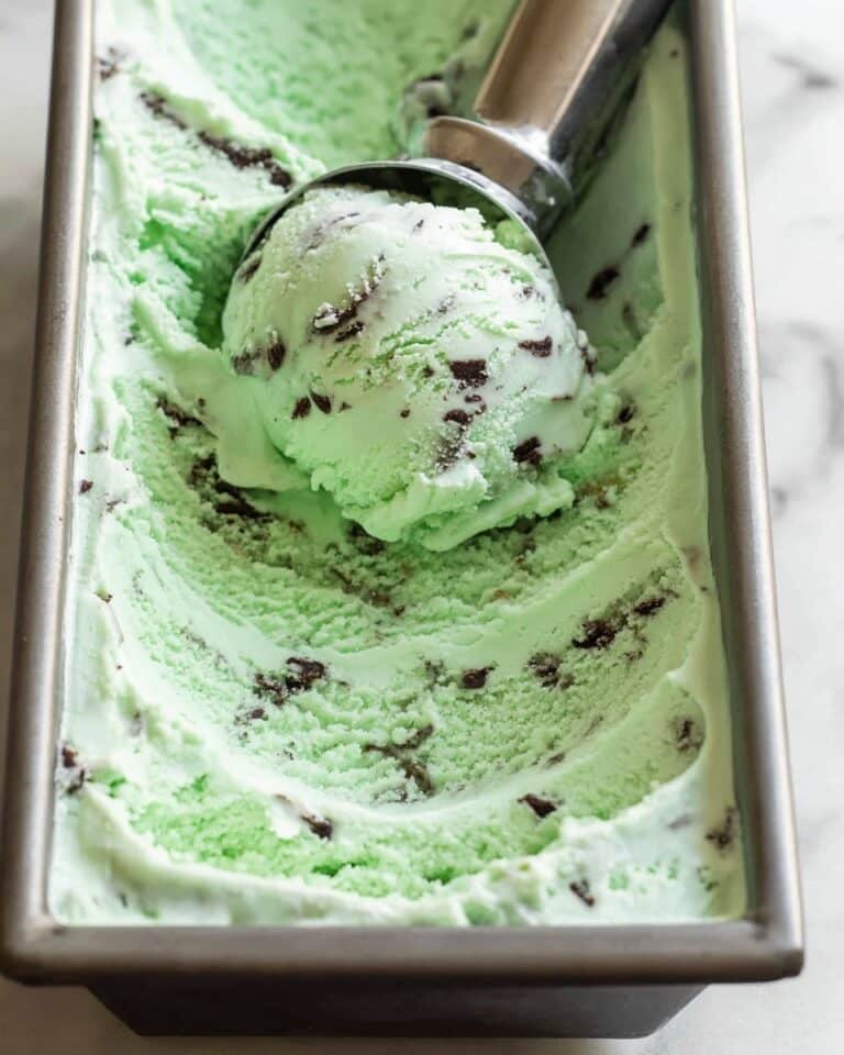 No-Churn Mint Chocolate Chip Ice Cream Recipe
