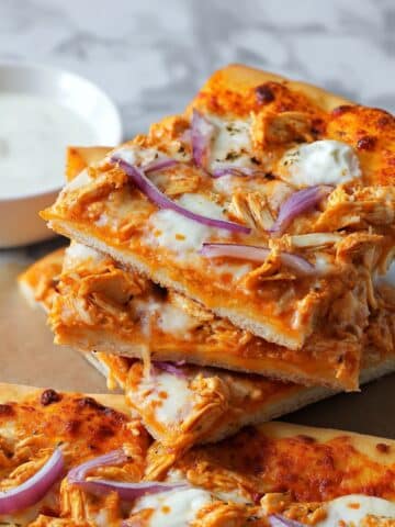 Homemade Buffalo Chicken Pizza Recipe