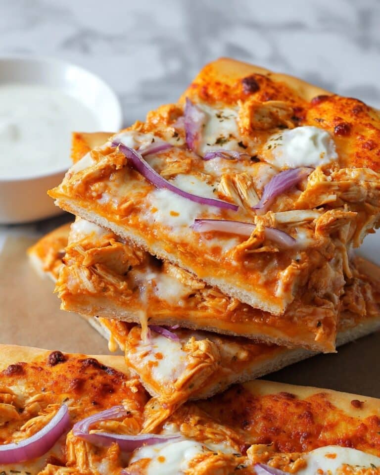 Homemade Buffalo Chicken Pizza Recipe