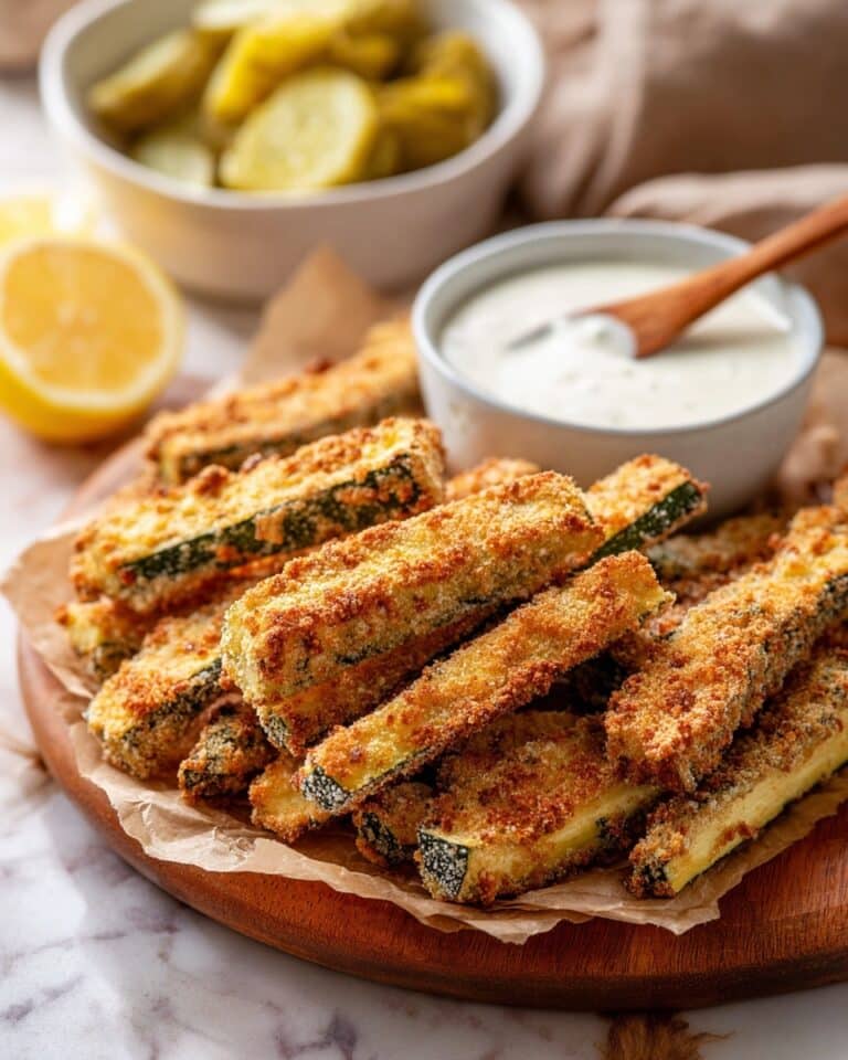 Air Fryer Zucchini Fries with Lemon Garlic Aioli Recipe