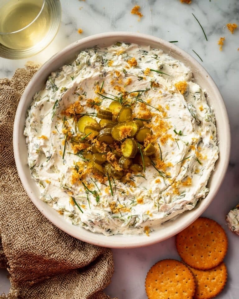 Homemade Dill Pickle Dip Recipe