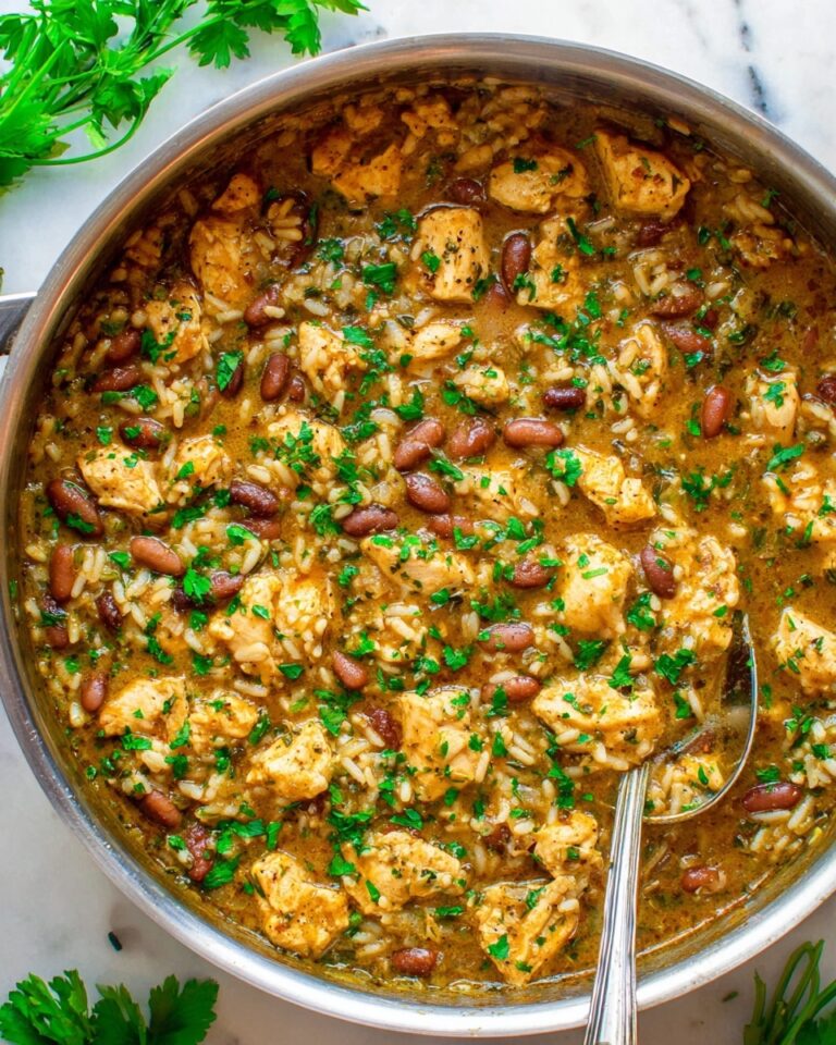 15-Minute Salsa Verde Chicken, Rice, and Beans Recipe