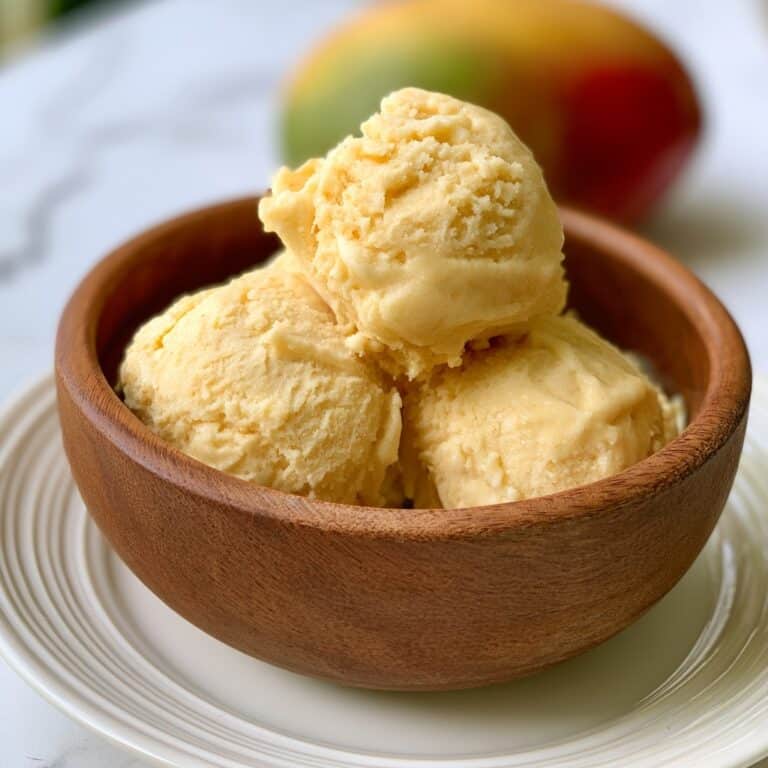 3 Ingredient Homemade Mango Ice Cream Recipe – Easy! Recipe