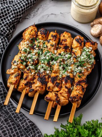 Garlic Parmesan Chicken Skewers Recipe