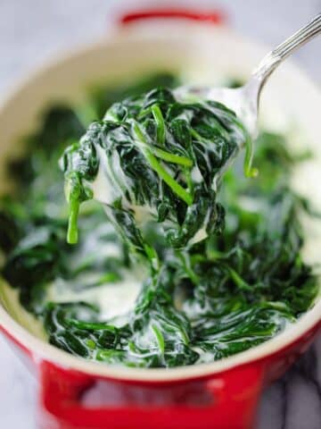 Garlic Creamed Spinach Recipe