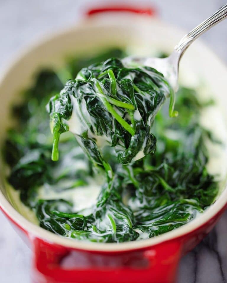 Garlic Creamed Spinach Recipe