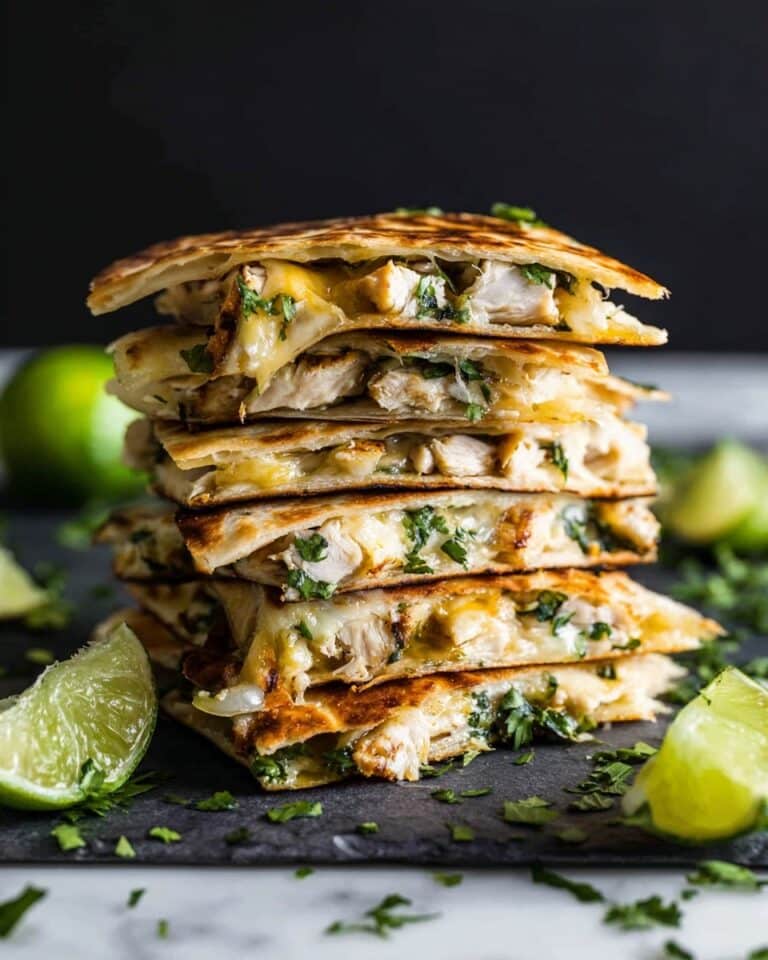 Cilantro-Lime Chicken Quesadillas Recipe