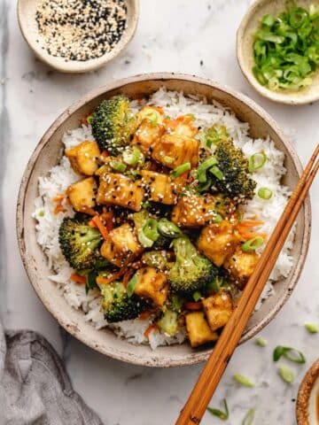 Tempeh Stir Fry with Peanut Sauce Recipe